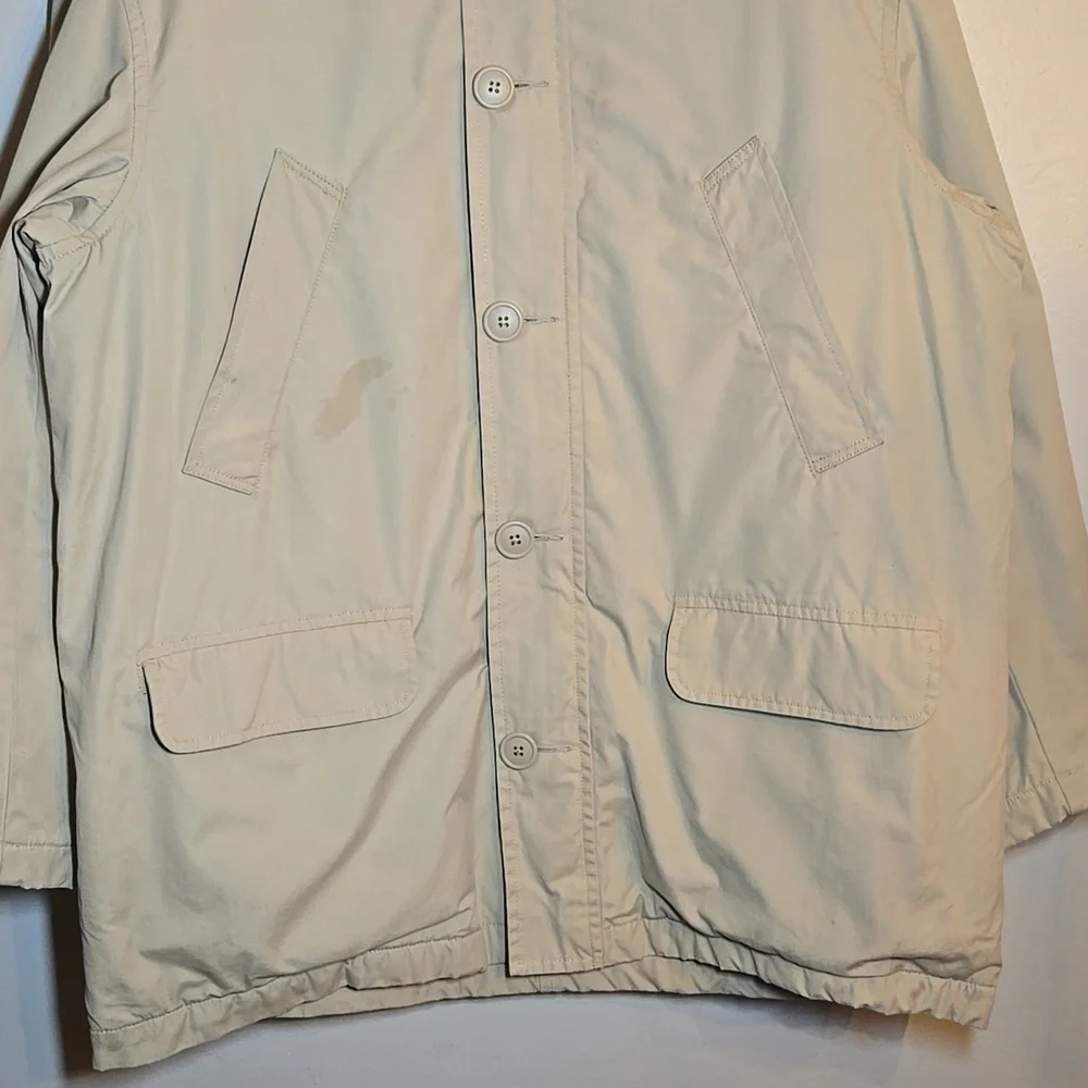 Polo by Ralph Lauren Light Tan Lined Zip Front Vintage 90's Men's Jacket